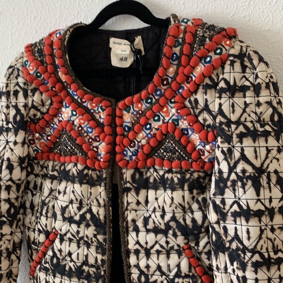 NWT Isabel Marant Pour H&M  Beaded Jacket 2 - Picture 3 of 7